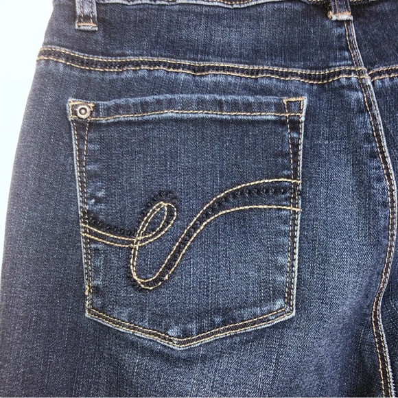 Santana Blue Denim Jeans 8 Dark Blue Pockets - Picture 6 of 9